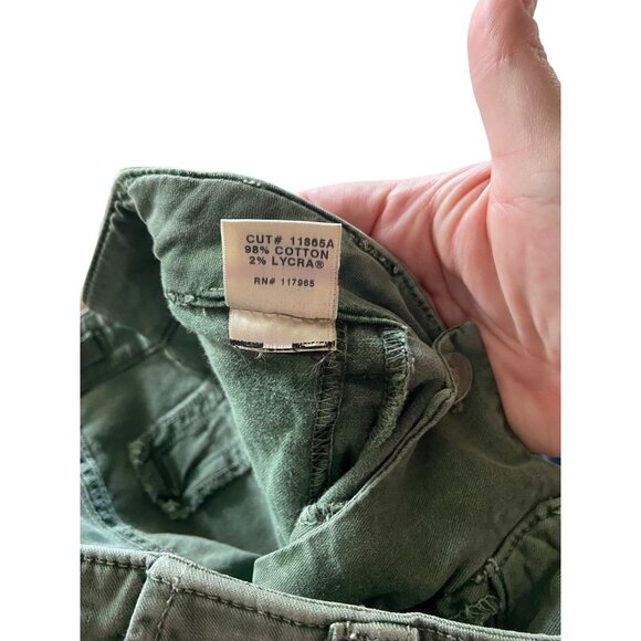 J Brand West Point Skinny Cargo Pants Olive Green Size 27 Neutral Minimalist - Picture 5 of 16